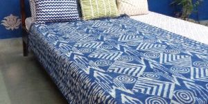 Blue Indigo Hand Block Printed Rugs