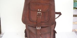 Goat Leather Travel Backpack
