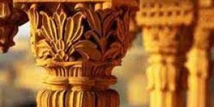 Carved Sandstone Pillar