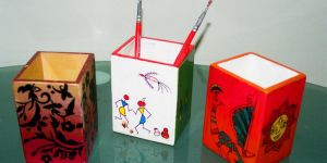 Hand Painted Pen Stand