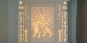 Modular Mandir in Acrylic Solid Surface