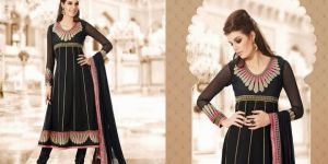 Black Designer Heavy Embroidered Salwar Kameez