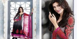 Magnificiant Look Anarkali Style Churidar Kameez