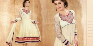 off White Designer Heavy Embroidered Salwar Kameez