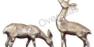 Brass Deer Statue