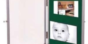 Pin Up Notice Board With Acrylic Shutter