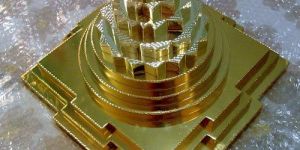 Gold Plated Meru Shree Yantra