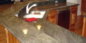 Tropical Green Kitchen Countertops