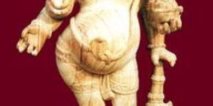 Wooden Ganesh Statue
