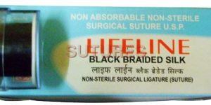 Lifeline Black Braided Silk Suture