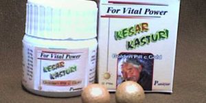 Kesar Kasturi Golden Pill with Safron & Gold