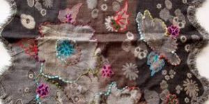 Designer Wool Embroidery Shawls