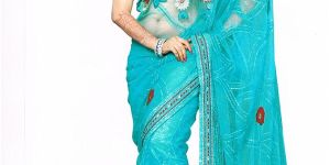 Firozi Net Saree