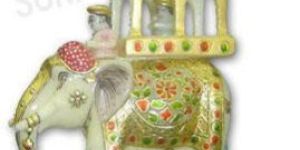 Marble Elephant Statues