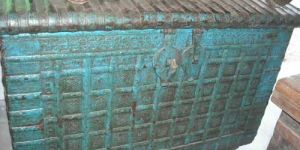 Antique Wooden Trunk Box