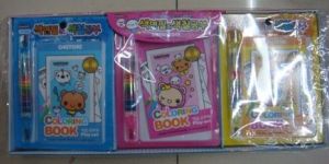 Coloring Book With Crayons