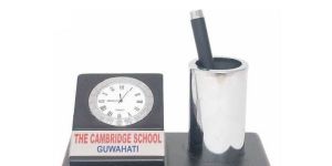 Desktop Watch With Pen Stand Holder