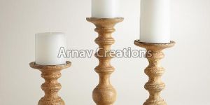 Wooden Candle Holders