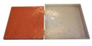 Flower Chequered Tiles Moulds