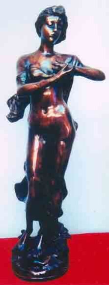 Brass Ladies Statues