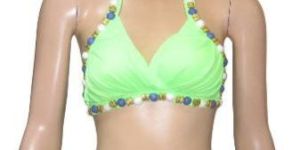 Knitted Embroidered Bikini