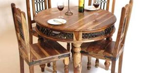 Modern Wooden Dining Table with Chairs