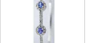 Tanzanite Silver Bangles