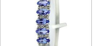 Tanzanite Gold Bangles Vjbr-00594