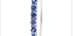 Tanzanite Gold Bangles Vjbr-00624
