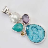 Sterling Silver Stone Pendants