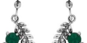 Silver Gemstone Earrings  - Sge 002