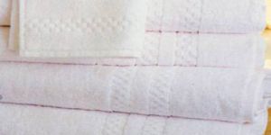 White Towel  (With Jacquard Terry Border)
