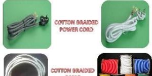 COTTON BRAIDED POWER CORD