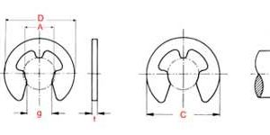 E Type Circlips