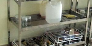 Stainless Steel Lab Trolley