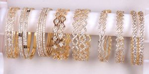 Diamond Gold Bangles