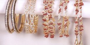 Diamond Gold Bangles