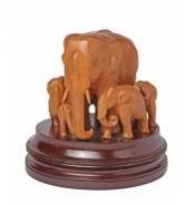 Elephant with Cubs STATUE