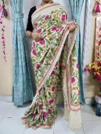 Kantha Stitch Saree