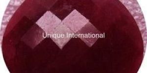 Dyed Ruby Heart Shape Cut