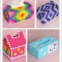 Handmade Beaded Tissue Box Cover