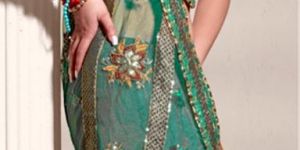 Embroidered Georgette Saree