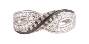 Sterling Silver Promise Diamond Ring