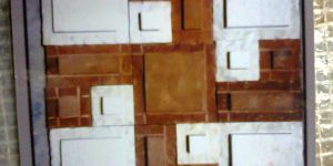 Beige Agra Red Mosaic, Natural Stone, Onyx Pink Marble