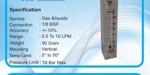 Argon Gas Flow Meter, Acrylic Panel Gas Rotameter Flow Meter For Argon
