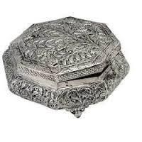 Oxidized Silver Jewellery Box