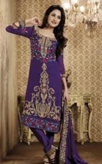 Embroidered Churidar Suits