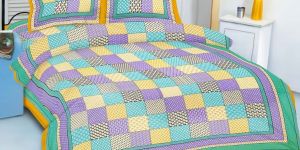 Cotton Printed Double Bed Sheets