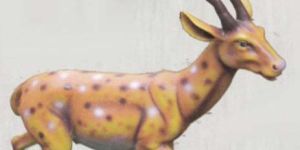 Running Barasingha Fiber Animal Figure