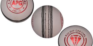 White Leather Cricket Ball